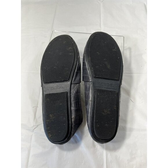 Vince Bogart grey Leather Flat Slide Slip-on $225 Size 8 - Picture 5 of 14